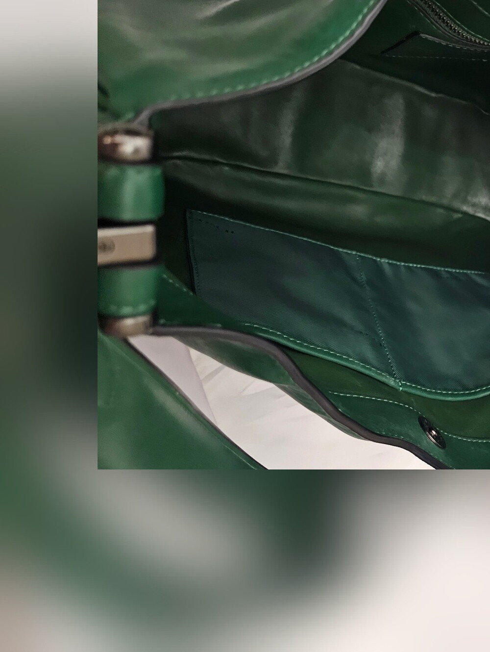 Coach Mae Hobo Hunter Green Glovetanned Leather Crossbody Bag - Picture 7 of 15